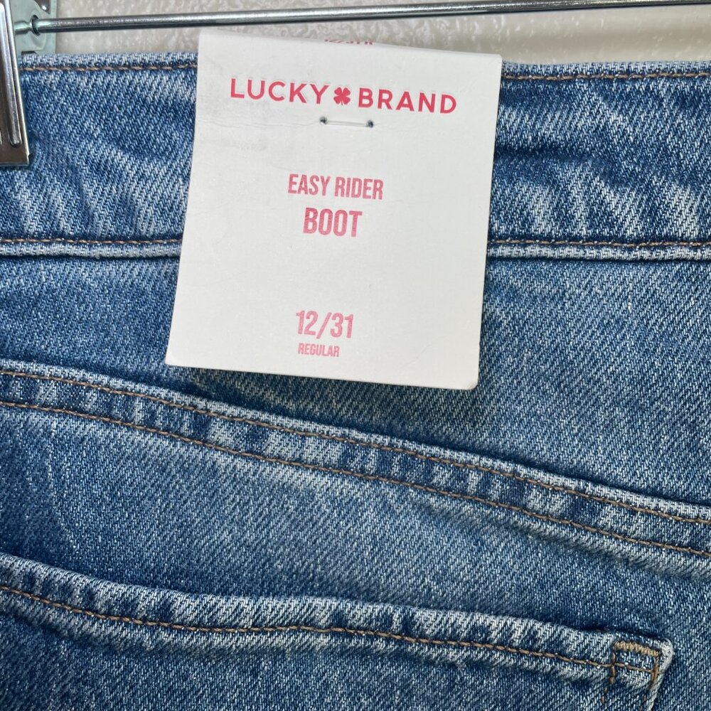 Lucky Brand Jeans Womens 12 / 31 Easy Rider Bootcut Denim Medium Wash - Picture 10 of 11